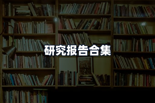 研究报告合集